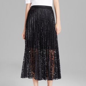 Free people black lace skirt